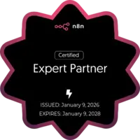 Certified n8n Expert Partner badge